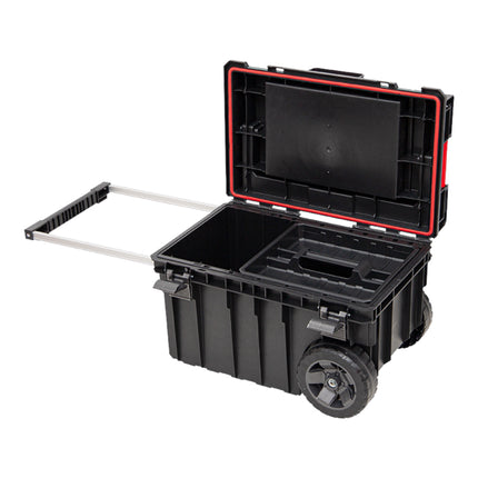 Toolbrothers RHINO XXL Trolley ECO Handling+ 44 l IP66 Caisse à outils avec roues sur axe métallique et double poignée télescopique