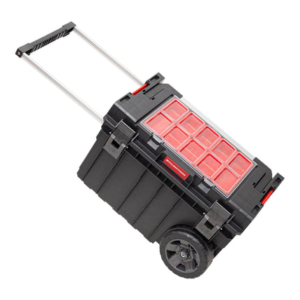 Toolbrothers RHINO XXL Trolley ECO Handling+ 44 l IP66 Caisse à outils avec roues sur axe métallique et double poignée télescopique