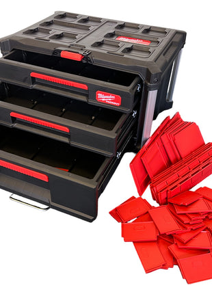 Milwaukee PACKOUT 2+1 Drawer Tool Box maletín de herramientas 363 x 564 x 414 mm (4932493190) organizador de cajones