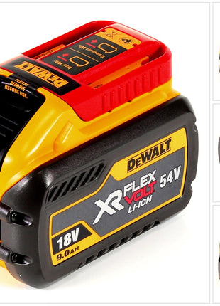 Batería DeWalt DCB 547 FLEXVOLT 54 V / 18 V 9,0 Ah - 9000 mAh Li-Ion con indicador de nivel de carga