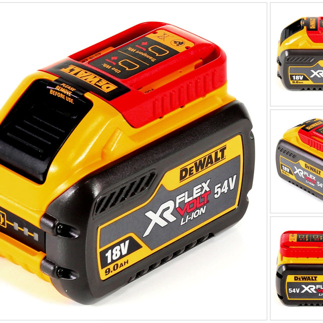 DeWalt DCB 547 Batterie FLEXVOLT 54 V / 18 V 9,0 Ah - 9000 mAh Li-Ion avec indicateur de charge