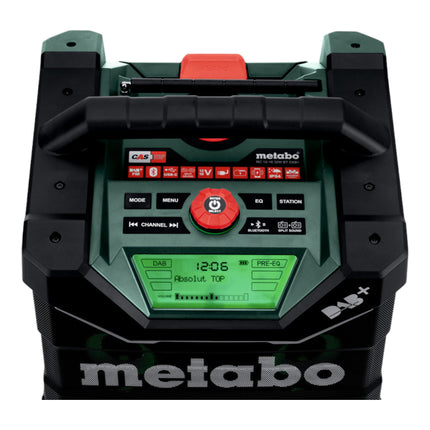 Metabo RC 12 18 32 W BT DAB+ Radio de chantier sans fil 12 - 18 V IP 54 ( 600779850 ) - sans batterie, sans chargeur