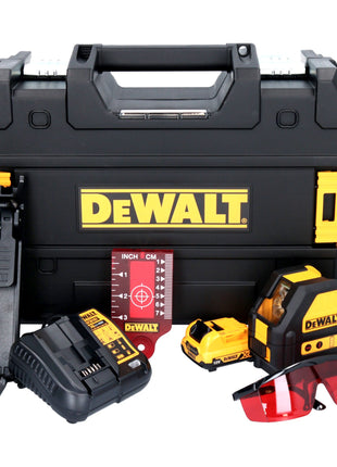 DeWalt DCE 088 D1R laser à ligne sans fil 12 V rouge + 1x batterie 2,0 Ah + chargeur + TSTAK