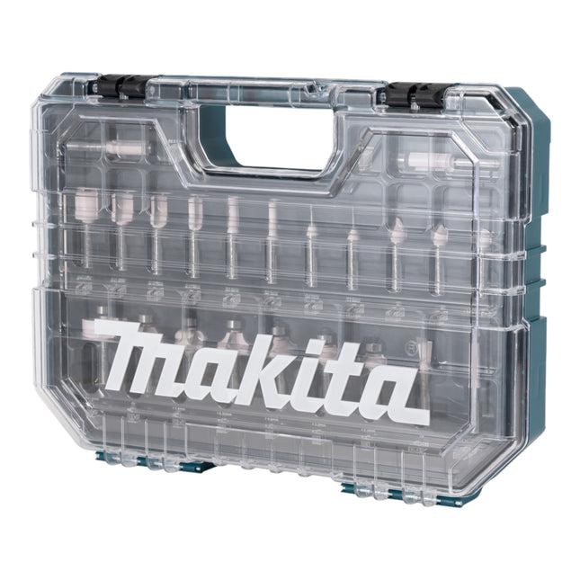 Makita Frser Set ( D-74778 ) 22 pcs. 8 mm tige pour la construction de meubles, la menuiserie, l'ébénisterie et le bricolage