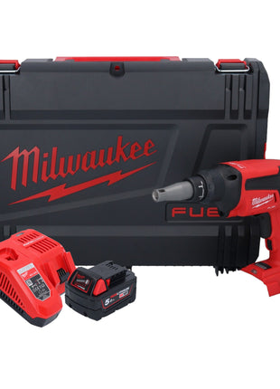 Milwaukee M18 FSG-501X Visseuse pour cloison sèche sans fil 18 V 13 Nm Brushless + 1x batterie 5,0 Ah + chargeur + HD Box