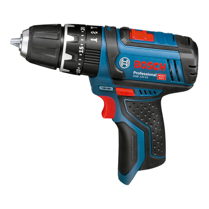 Bosch GSB 12V-15 Professional Perceuse-visseuse à percussion sans fil Solo - sans accesoires, sans Batterie, ni Chargeur ( 06019B6901 )