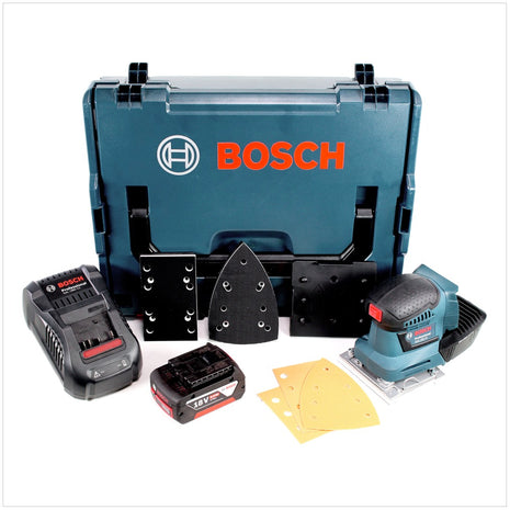 Bosch GSS 18V-10 Akku Schwingschleifer 18V + 1x Akku 6,0Ah + Ladegerät+ L-Boxx - Toolbrothers