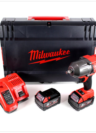 Milwaukee M18 CHIWF12 - 502X Brushless 18V 1/2" Akku Schlagschrauber mit 2x 5 Ah Akku, Ladegerät, Koffer - Toolbrothers