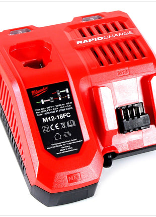 Milwaukee M12-18 FC Schnell Ladegerät Universal für 12, 14 und 18 Volt Li-Ion Akkus ( 4932451079 / 4932451080 ) - Toolbrothers