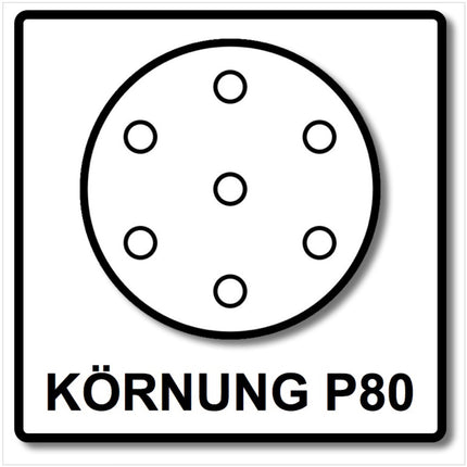 Bosch SIA Scheibe Keramik Schleifnetz 7500 150 mm Körnung P80 50 Stück ( F03E00688Y ) - Toolbrothers