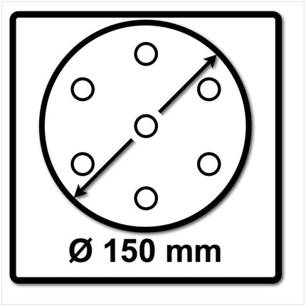 Bosch SIA Scheibe Keramik Schleifnetz 7500 150 mm Körnung P120 50 Stück ( F03E006890 ) - Toolbrothers