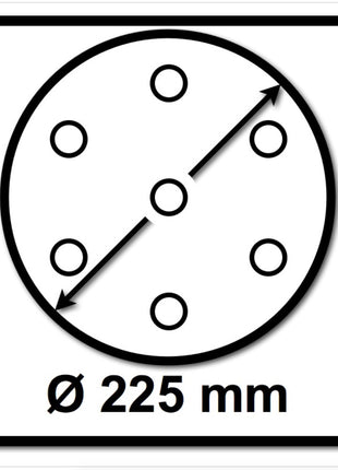 Bosch SIA Scheibe Keramik Schleifnetz sianet 7500 225 mm Körnung P100 25 Stück ( F03E0068EJ ) - Toolbrothers