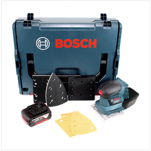 Bosch Professional GSS 18 V-10 Ponceuse vibrante sans fil avec boîtier L-Boxx + 1 x GBA 4,0 Ah Batterie 