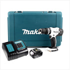 Makita DHP 453 RF1KW Akku Schlagbohrschrauber weiß 18 V 42Nm + 1x Akku 3,0 Ah + Ladegerät + Koffer - Toolbrothers