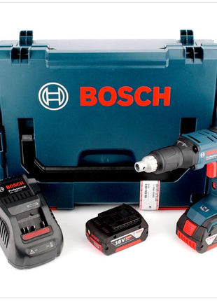 Bosch GSR 18 V-EC TE Akku Trockenbauschrauber 18V 25Nm Brushless + 2x Akku 6,0Ah + Ladegerät + Magazinvorsatz MA 55 + L-Boxx - Toolbrothers