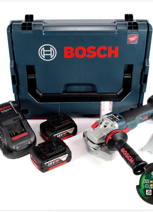 Bosch GWS 18 V-125 SC Professional 125 mm Akku Winkelschleifer in L-Boxx mit GCY 30-4 Connectivity Modul und 2x GBA 6,0 Ah Akku und Ladegerät - Toolbrothers