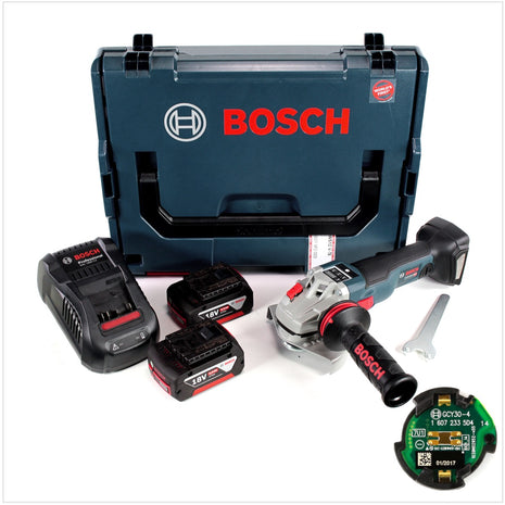 Bosch GWS 18 V-125 SC Professional 125 mm Akku Winkelschleifer in L-Boxx mit GCY 30-4 Connectivity Modul und 2x GBA 5,0 Ah Akku und Ladegerät - Toolbrothers