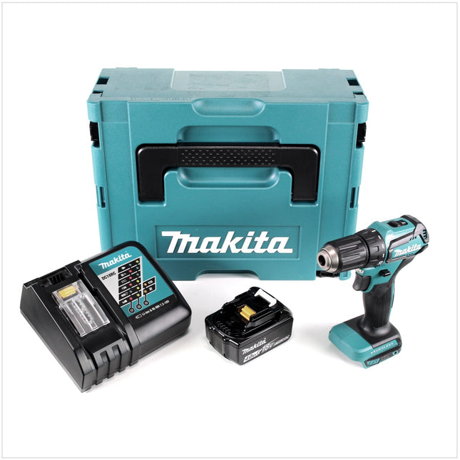 Makita DDF 483 RM1J Akku Bohrschrauber 18 V 40Nm im Makpac mit 1x 4 Ah Akku und Ladegerät - Toolbrothers