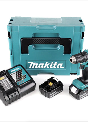 Makita DDF 483 RMJ Akku Bohrschrauber 18 V 40Nm im Makpac mit 2x 4 Ah Akku und Ladegerät - Toolbrothers