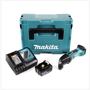 Makita DTM 50 RF1J Outil multifonctions sans fil 18V Li-Ion en Makpac + 1x batterie 3,0 Ah + 1x chargeur