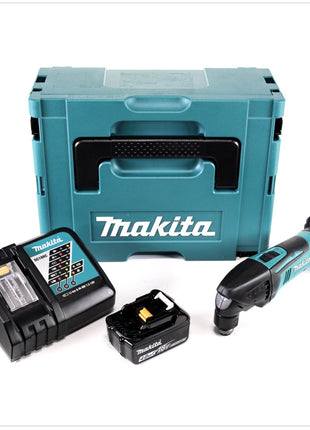 Makita DTM 50 RM1J 18V Li-Ion Akku Multifunktionswerkzeug im Makpac mit 4 Ah Akku und Ladegerät - Toolbrothers