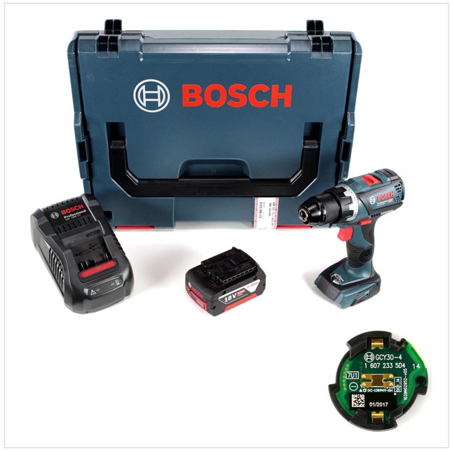 Bosch GSR 18V-60 C Akku Bohrschrauber 18V 60Nm Brushless + 1x Akku 5,0Ah + Ladegerät + Connectivity Modul + L-Boxx - Toolbrothers