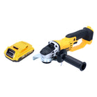 DeWalt DCG 412 Akku Winkelschleifer 18V 125mm Solo + 1x Akku 2,0Ah - ohne Ladegerät - Toolbrothers