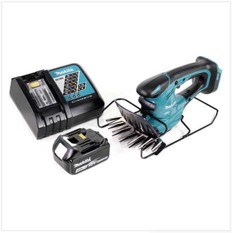 Makita DUM 168 RM1 18V Li-ion Akku Grasschere + 1x BL1840 B 4,0 Ah Akku + 1x DC18RC Ladegerät - Toolbrothers