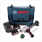 Bosch GWS 18 V-150 SC Professional Akku Winkelschleifer 150 mm Solo in L-Boxx mit GCY 30-4 Connectivity Modul und 2x GBA 5,0 / 6,3 EneRacer Ah Akku + 1x GAL 1880 Ladegerät - Toolbrothers