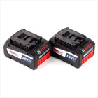 Bosch GBA 2x 18V 6,3 Ah / 6300 mAh EneRacer Professional Li-Ion Einschub Akku Doppelpack Ersatzakku ( 0615990J02 ) - Toolbrothers