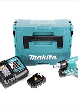 Makita DFS 450 RA1J Akku Trockenbauschrauber 18 V + 1x Akku 2,0 Ah + Ladegerät + Makpac - Toolbrothers