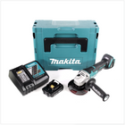 Makita DGA 455 RA1J Akku Winkelschleifer 18 V 115 mm Brushless + 1x Akku 2,0 Ah + Ladegerät + Makpac - Toolbrothers