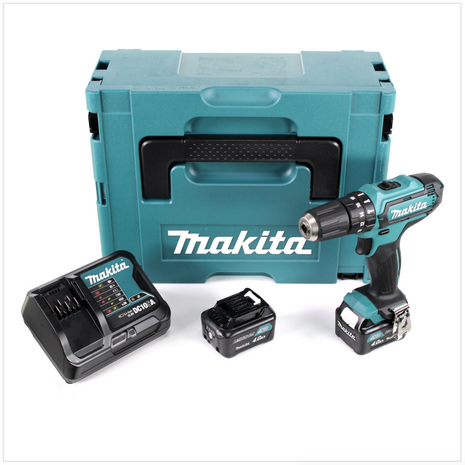 Makita HP 331 DSMJ Akku Schlagbohrschrauber 10,8V 110Nm 1/4" im Makpac + 2x 4,0 AhAkku + Ladegerät - Toolbrothers