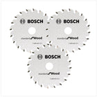 Bosch 3x Kreissägeblatt Optiline Wood ST WO H 85x15-20 85 mm 20 Zähne ( 3x 2608643071 ) - Toolbrothers