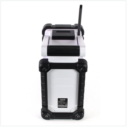 Makita DMR 102 W Baustellen Radio Weiß + 1x BL 1850 B 18V - 5 Ah Akku + 1x DC 18 RC Schnellladegerät - Toolbrothers