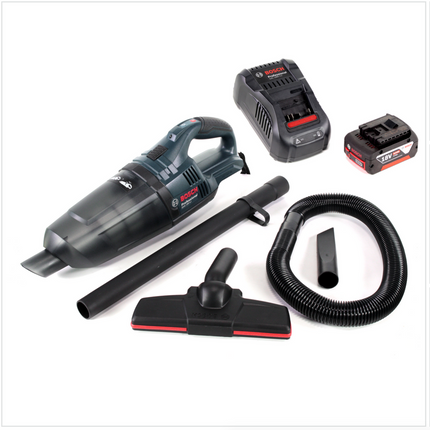 Bosch GAS 18 V Li-Ion Akku Staubsauger Hand Sauger + 1x GBA 18 V 6,0 Ah Einschub Akku  + 1x GAL 1880 CV Schnellladegerät 14,4V - 18V - Toolbrothers