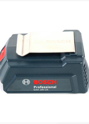 Bosch USB Power Set 18 V mit GAA Professional USB Adapter für 14,4 V / 18 V Akkus + 2x GBA 18V 2,0 Ah Li-Ion Einschub Akku + 1x Schnell Ladegerät GAL 1880 CV - Toolbrothers