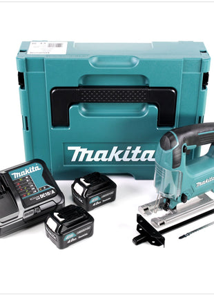 Makita JV 101 DSMJ Akku Pendelhub Stichsäge 10,8V im Makpac + 2x 4,0 Ah Akku + Ladegerät - Toolbrothers