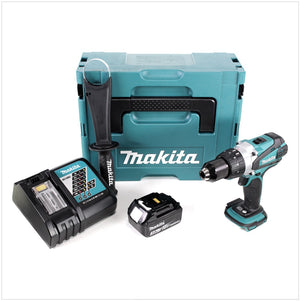 Perceuse-visseuse sans fil 18V 91 Nm Makita DDF 458 RF1J en Makpac avec 1x batterie 3,0 Ah et chargeur