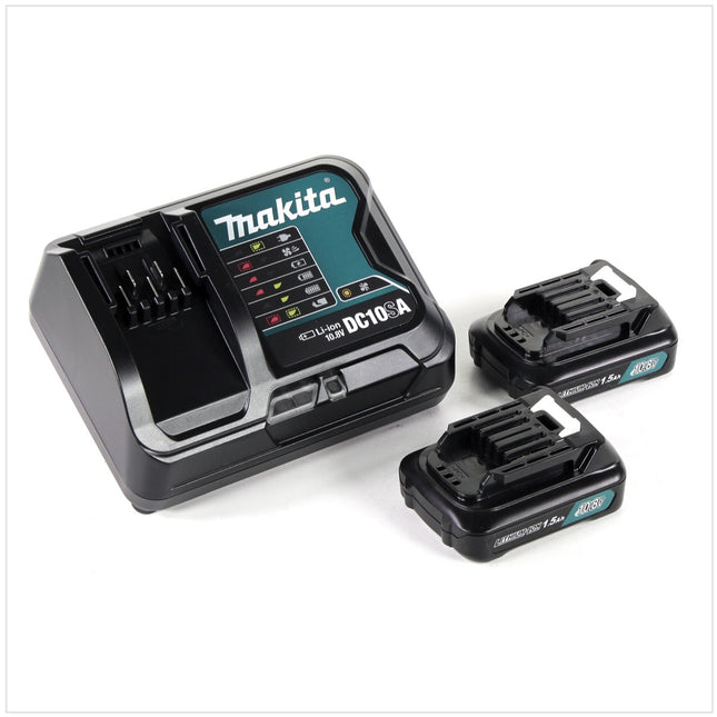 Makita Power Source Kit 10,8V mit 2x BL1015B Akku 1,5Ah + DC10SA Ladegerät - Toolbrothers