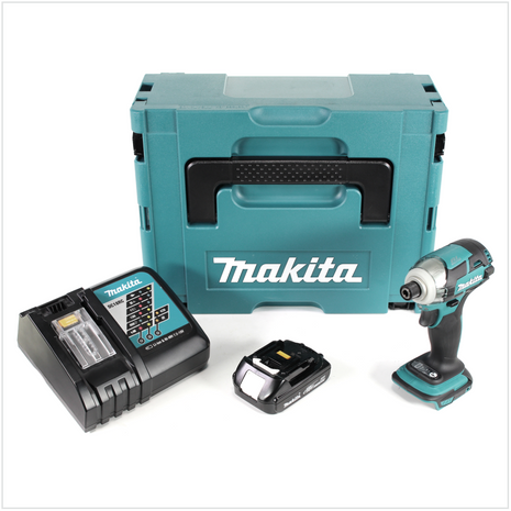 Makita DTD 148 Y1J-D 18 V Li-ion Akku Brushless Schlagschrauber im Makpac + 1x BL 1815 1,5 Ah Li-Ion Akku + 1x DC 18 RC Ladegerät - Toolbrothers