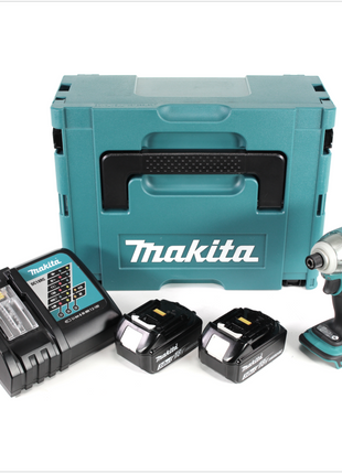 Makita DTD 148 RFJ 18 V Li-ion Akku Brushless Schlagschrauber im Makpac + 2x 3,0 Ah Li-Ion Akku + 1x  Ladegerät - Toolbrothers