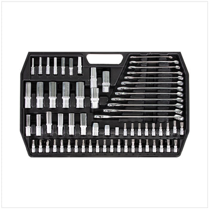 Yato YT-3884 Werkzeugkasten Steckschlüssel Satz 216 tlg. mit Knarren 1/4" + 1/2" + 3/8" Aufnahme - Toolbrothers