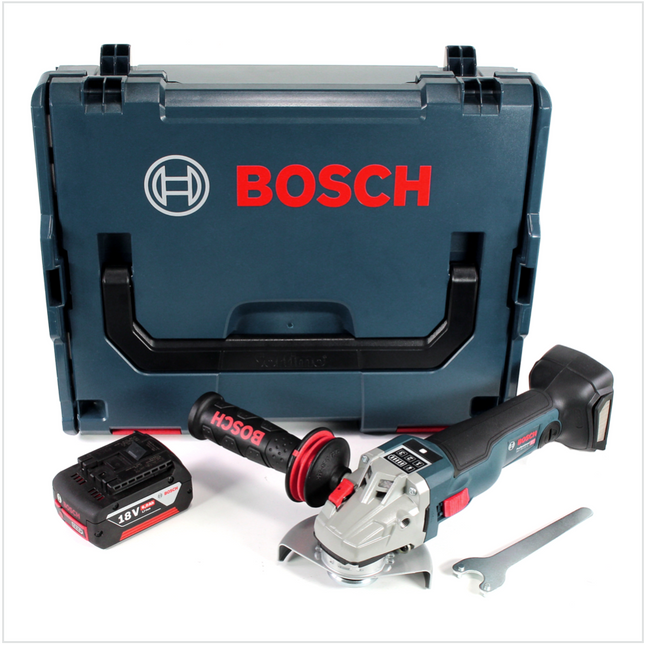 Bosch GWS 18 V 115 SC Akku Winkelschleifer in L-Boxx + GCY 30-4 Connectivity Modul + 1x GBA 18 V 6,0 Ah Akku - ohne Ladegerät - Toolbrothers