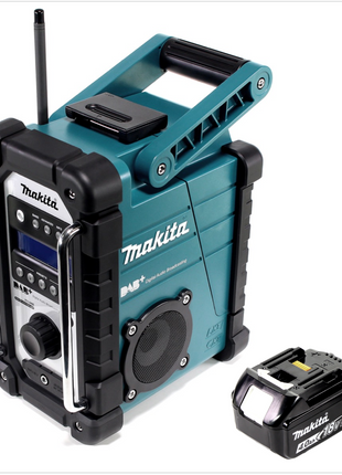 Makita DMR 110 Digital Baustellen Radio DAB+ inkl. 1x BL 1840 B 4,0 Ah Akku - ohne Ladegerät - Toolbrothers