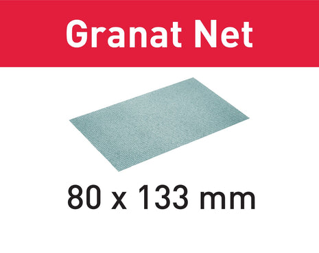 Festool STF 80x133 P80 GR NET/50 malla abrasiva Granate Net (203285) para RTS 400, RTSC 400, RS 400, RS 4, LS 130, HSK-A 80x130, HSK 80x133