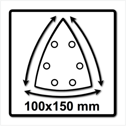 Festool STF DELTA P120 GR NET/50 Abrasif maillé ( 203322 )