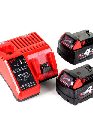 Milwaukee M18 BIW12 18 V Li-Ion Akku 1/2" Schlagschrauber + 2x 4 Ah Akku + Ladegerät im Werkzeug Koffer - Toolbrothers