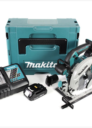 Makita DHS 680 RA1J Akku Handkreissäge 18 V 165 mm Brushless + 1x Akku 2,0 Ah + Ladegerät + Makpac - Toolbrothers