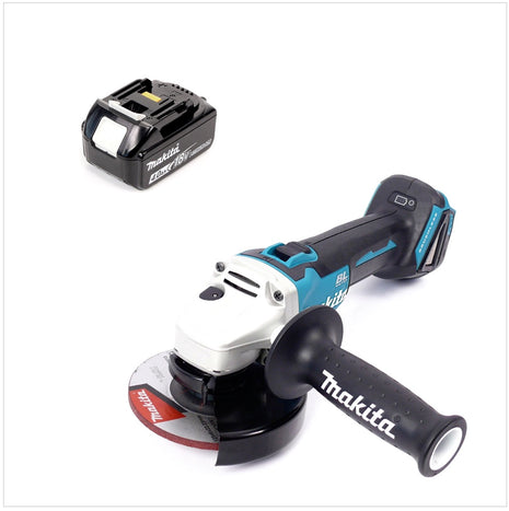 Makita DGA 504 M1 Akku Winkelschleifer 18 V 125mm Brushless + 1x Akku 4,0Ah - ohne Ladegerät - Toolbrothers